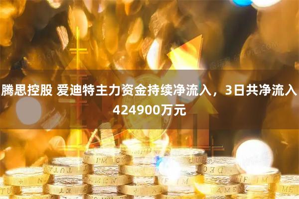 腾思控股 爱迪特主力资金持续净流入，3日共净流入424900万元